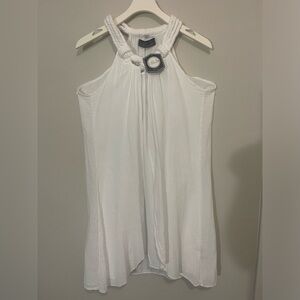 Chic White Halter Blouse